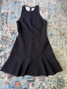 Theory Black Sleeveless Fit-and-Flare Dress, SZ 6